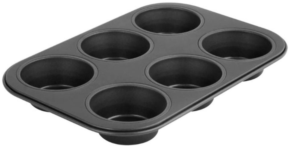 Zenker muffinvorm 6 holtes Black Metallic 28 x 19 cm