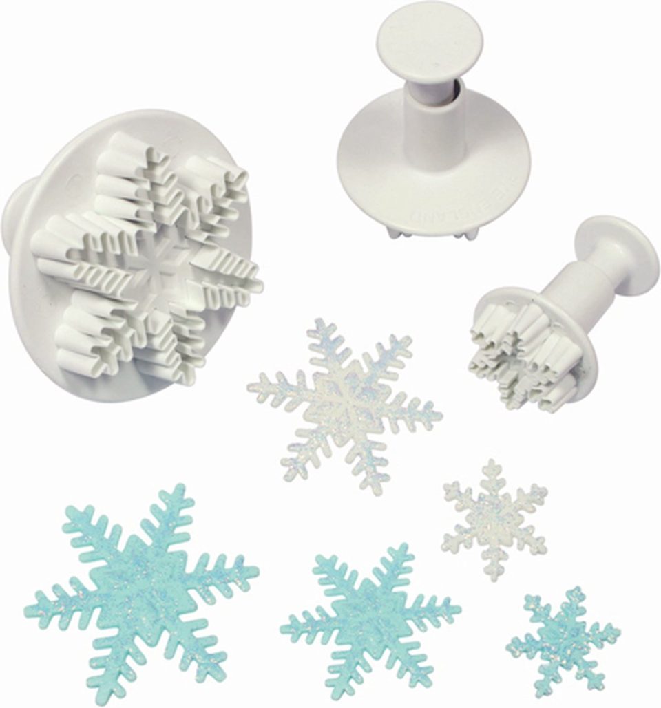 PME Cake Ltd uitsteker Plunger set/3 Sneeuwvlokjes