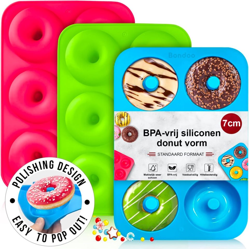 Bondoo bakvorm Donut set van 3