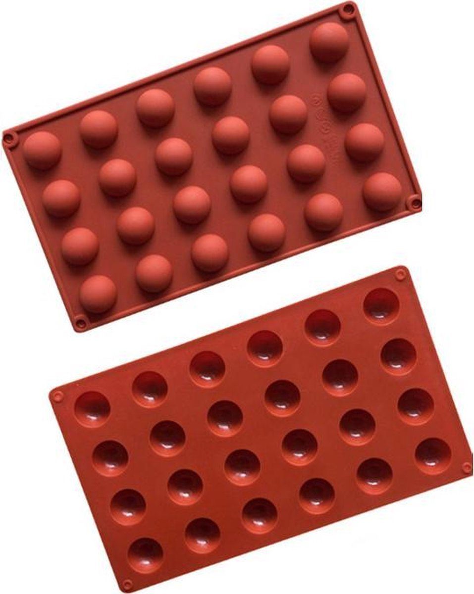 ProductGoods siliconen bakvorm Halve Bollen (24 stuks)