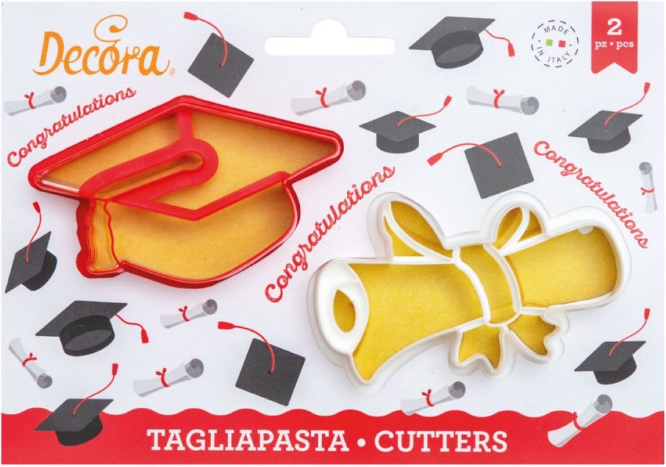 Decora Koekjesuitsteker Plastic Geslaagd pk/2