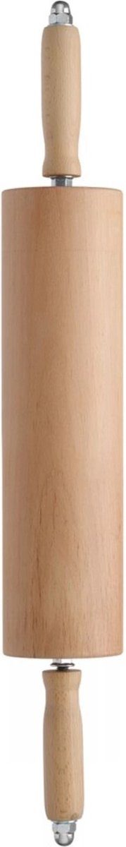 Hendi deegroller van beukenhout met ergonomische handgrepen 75 mm