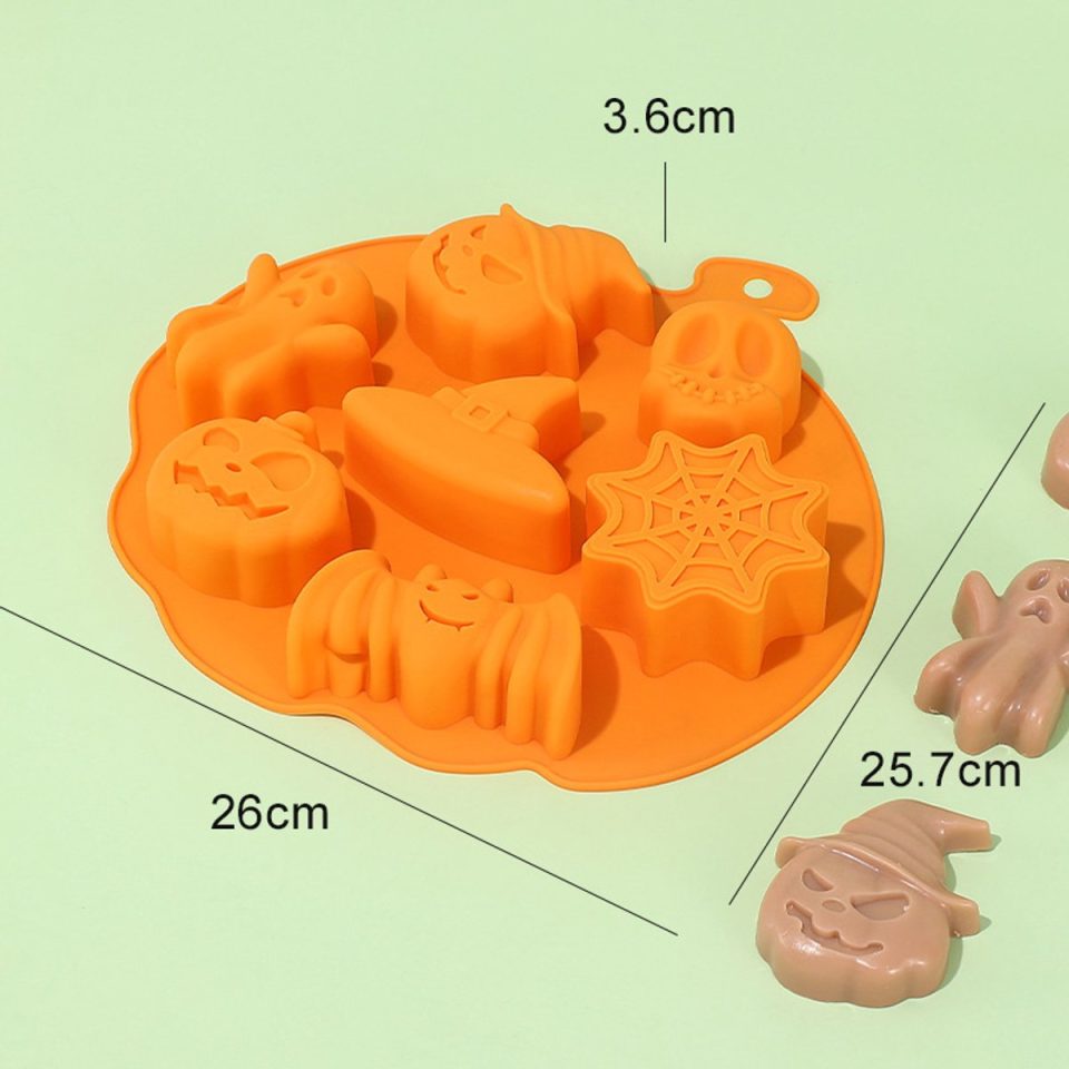 Sanorum siliconen bakvorm Halloween Koekjesstekers Set Onmisbaar voor Halloween van food-grade kwaliteit moeiteloos de feestsfeer cre