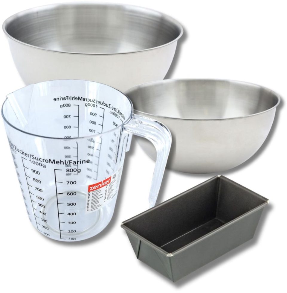 Zenker Bakkerset met mini cakevorm 2 mengkommen 20 cm
