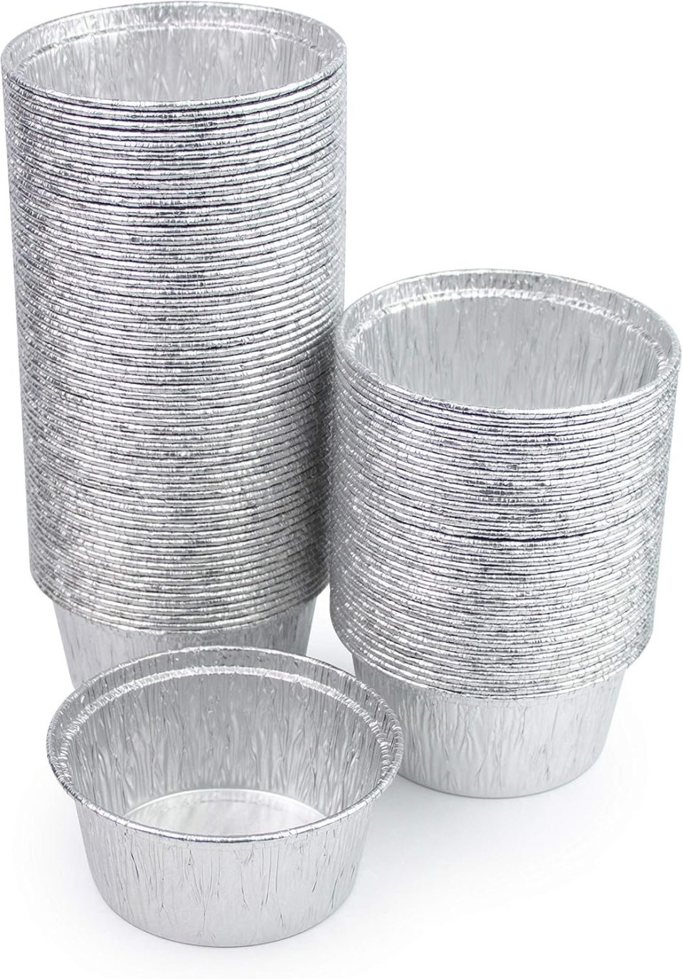 Miamex 100X Aluminium Bakvormpjes Muffins, Cupcakes, Taartjes 150 ml