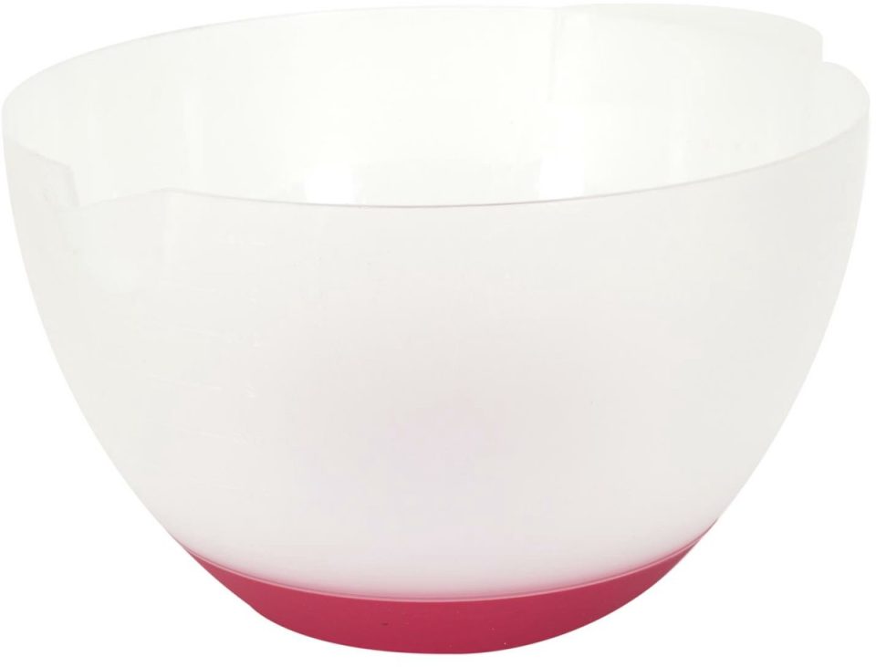 Lily cook beslagkom /mengkom transparant rood 3 l