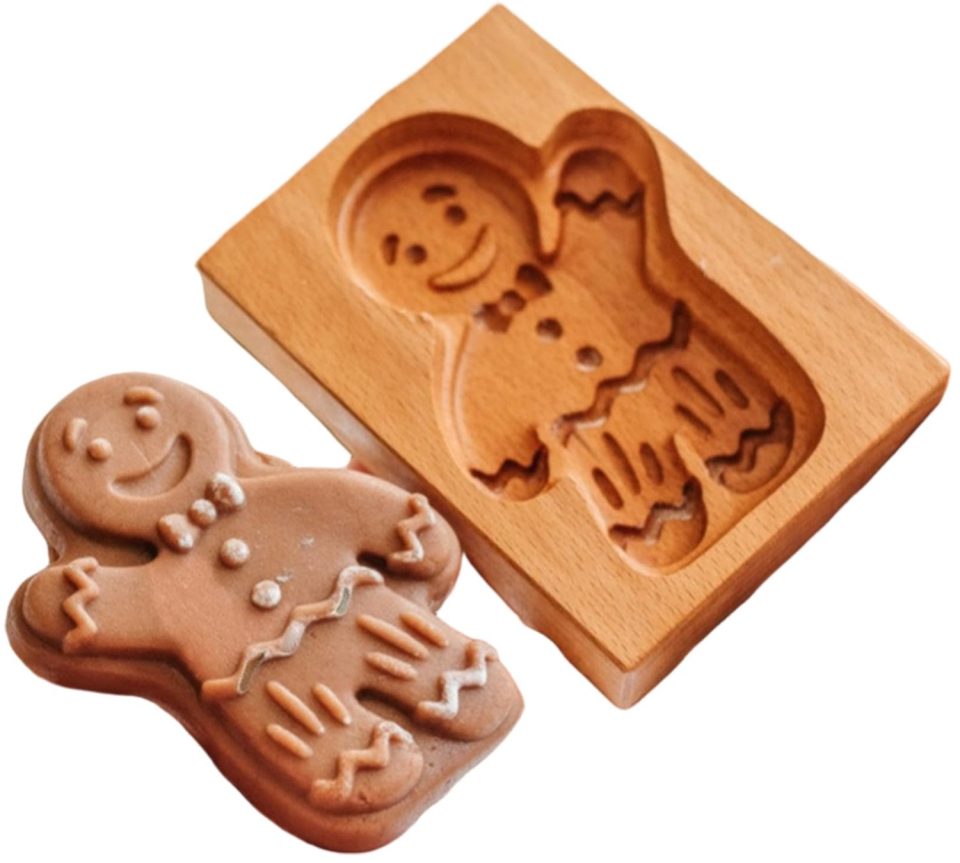 Famanu Houten koekjesvormen in 3D reliëf
