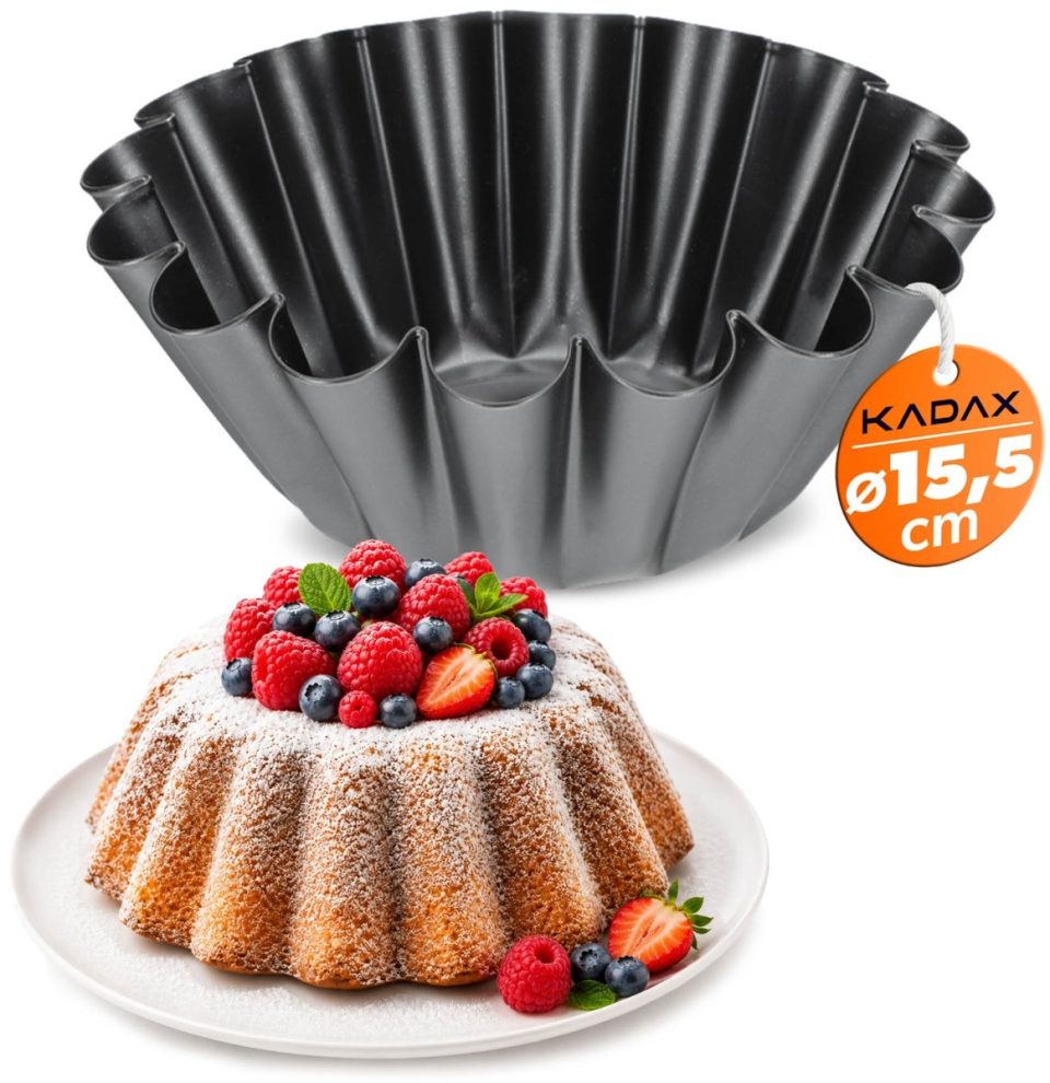 Kadax cakevorm Gugelhupfvorm, van blik met antiaanbaklaag 15,5 cm