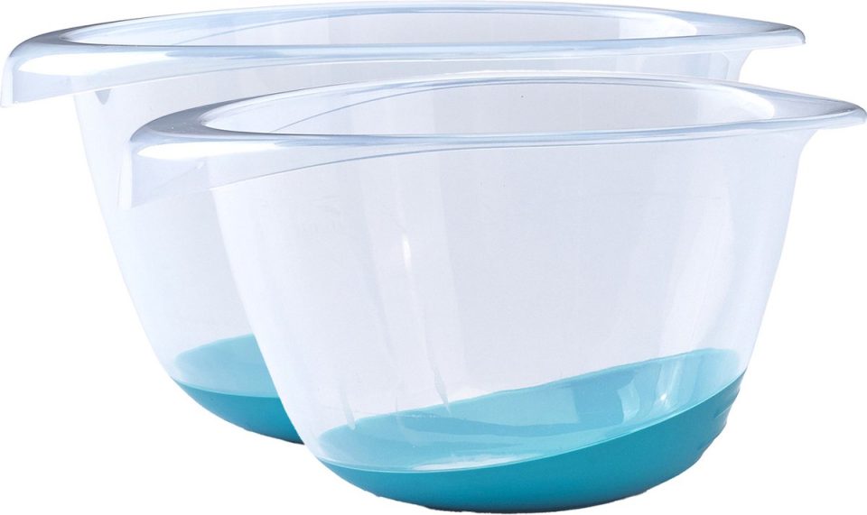 Whitefurze beslagkommen set 2X stuks blauw 2 l 3,5 l
