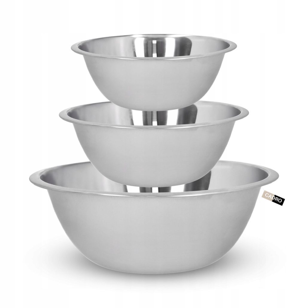 Cadro RVS Keukenkommen Set 26 cm (3 stuks)