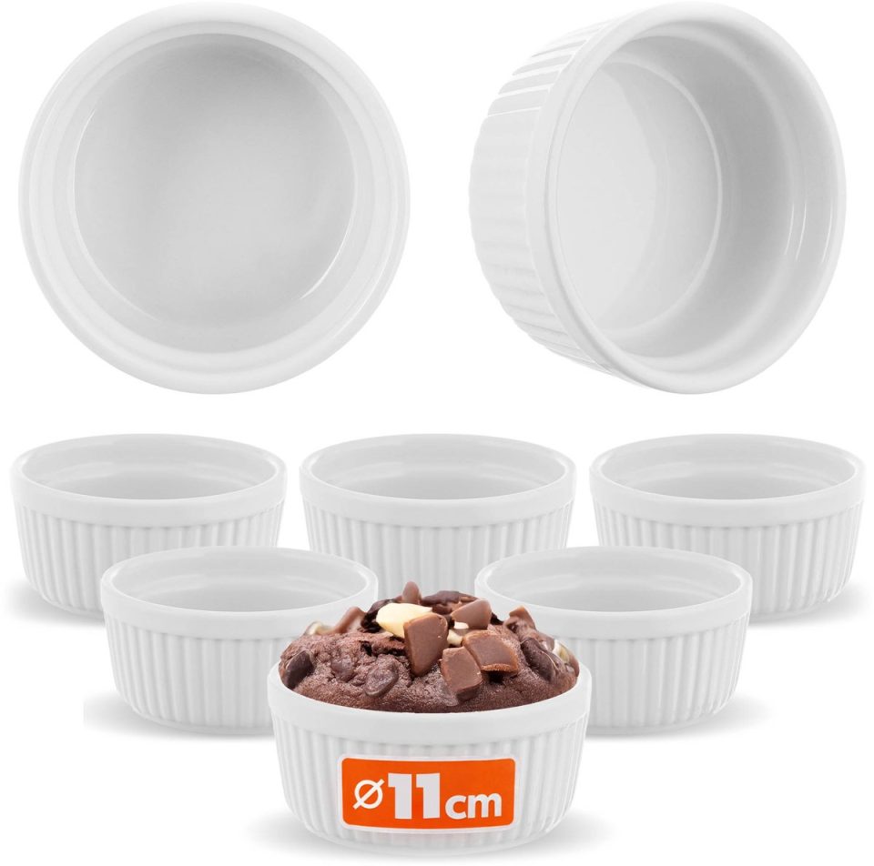 Kadax soufflévormpjes ⌀,, crème brulee 11 cm (6 stuks)