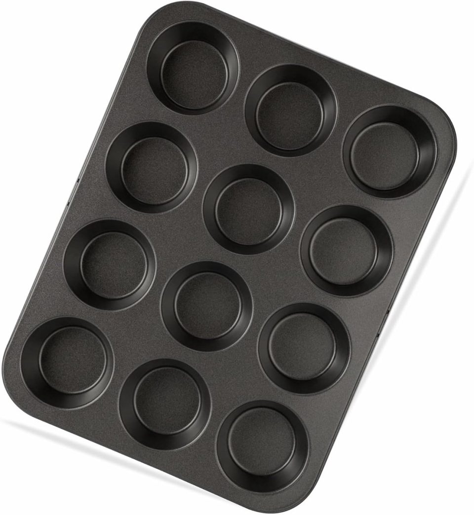 Doodadeals bakvorm Muffin Zwart 28 x 36 x 3 cm