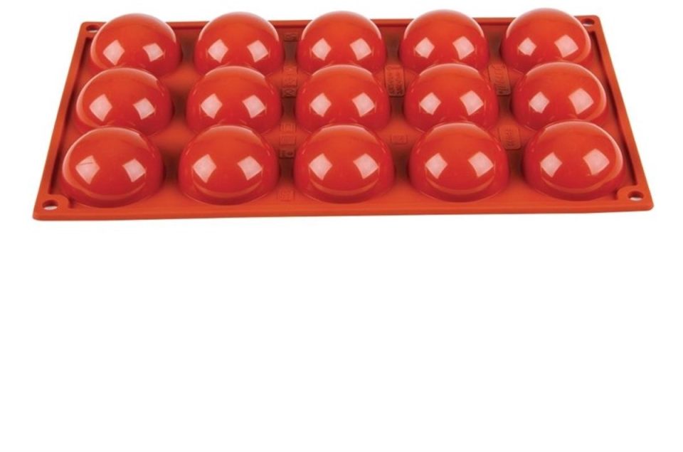 pavoni siliconen bakvorm Formaflex 15 halve bollen