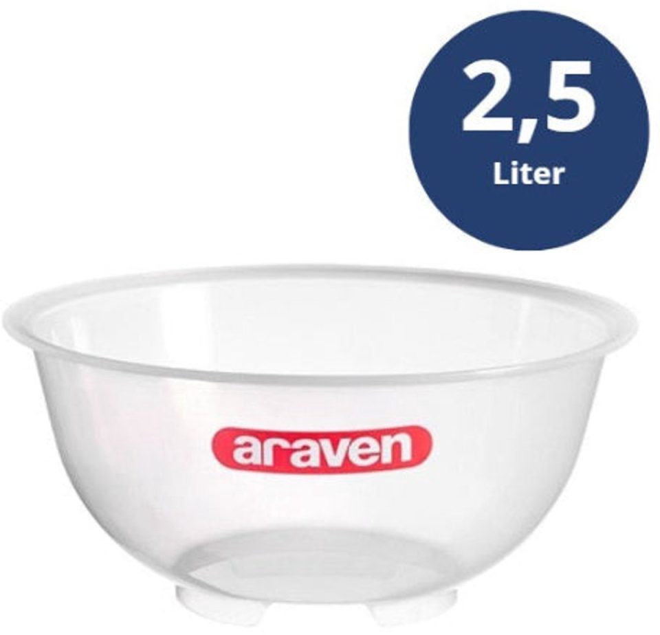 Araven beslagkom Polypropyleen Wit 2,5 l