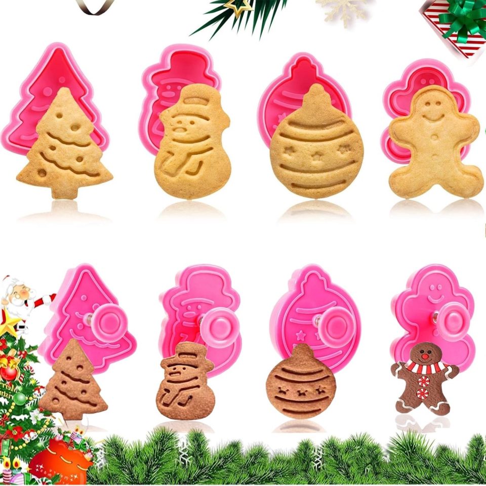 Famanu uitsteekvorm Kerst set van 8