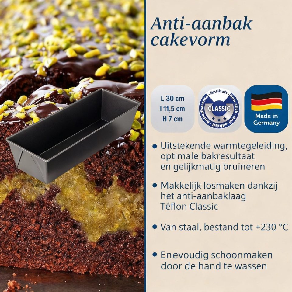 Dr. Oetker cakevorm Back-Freude 30 x 11,5 cm