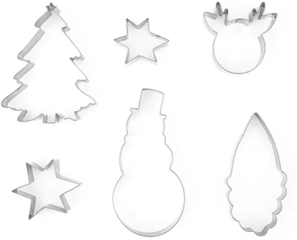 Fiestas Guirca Koekjes bakvormen kerst (6 stuks)