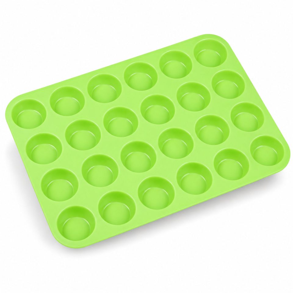 BukkitBow bakvorm Siliconen Muffin Mini Cupcake Vormpjes Groen