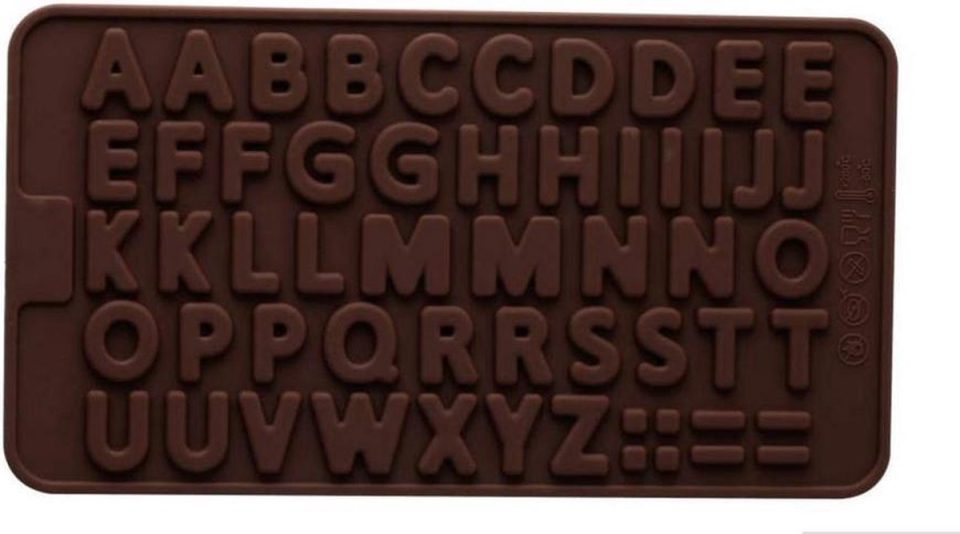 Leukste Winkeltje chocoladevorm mal alfabet letters siliconen vorm