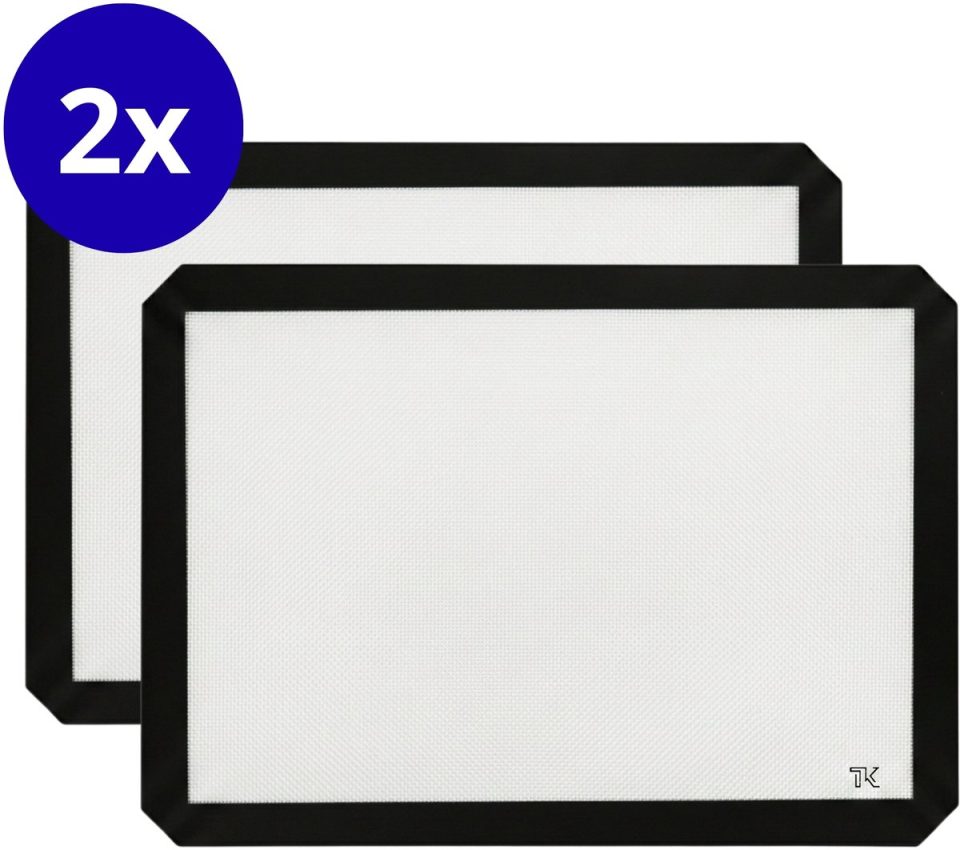 Trendy Kitchen bakmat Siliconen 42 x 30 cm (2 stuks)
