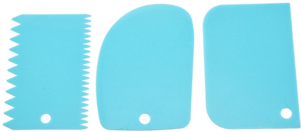 Go Go Gadget Deegschraper set van 3 Blauw
