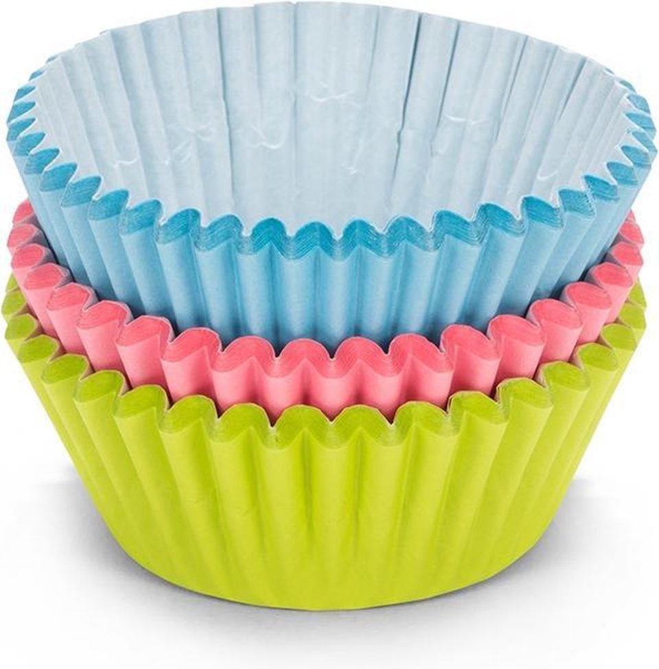 Patisse cupcakevormpjes 3 kleuren (90 stuks)
