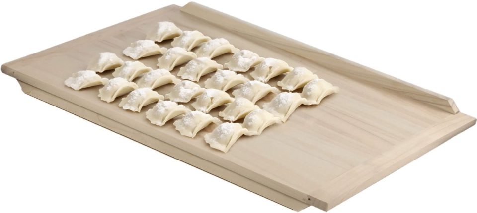Kadax Noedelplank, houten bakplank deegplank met aanslaglijsten 60 x 80 cm