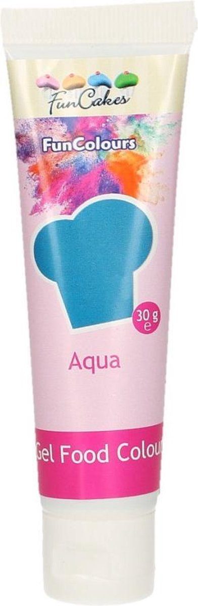 FunCakes kleurstof Eetbare Voedingskleurstof voor bakken Aqua Blauw 30 g