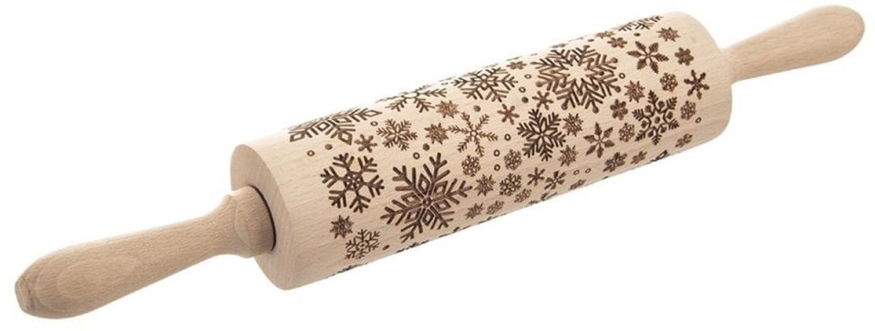 Orion deegroller Decoratieve Houten Sneeuwvlokken 39 cm