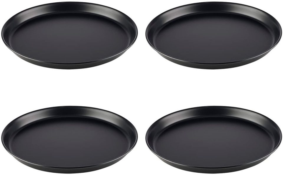 APS Pizzavorm Rond Pizzapan Ongecoat Staal Ø32cm Set van 4