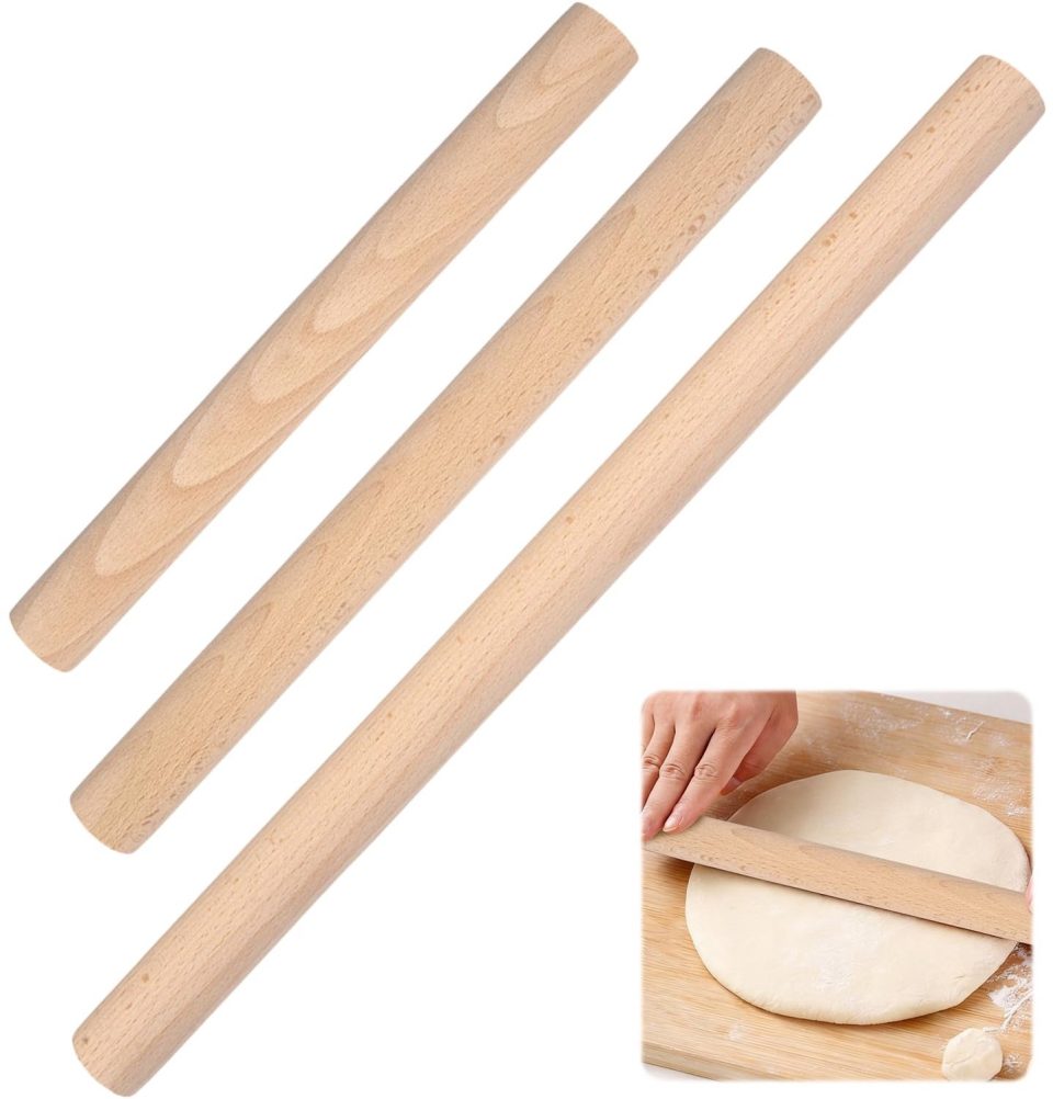 Famanu Beukenhouten deegrollen 25 cm 30 cm