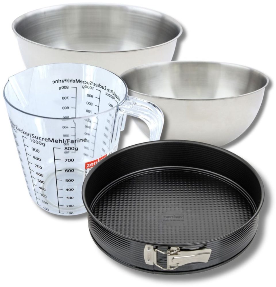 Zenker Bakkersset met springvorm 2 mengkommen 24 cm