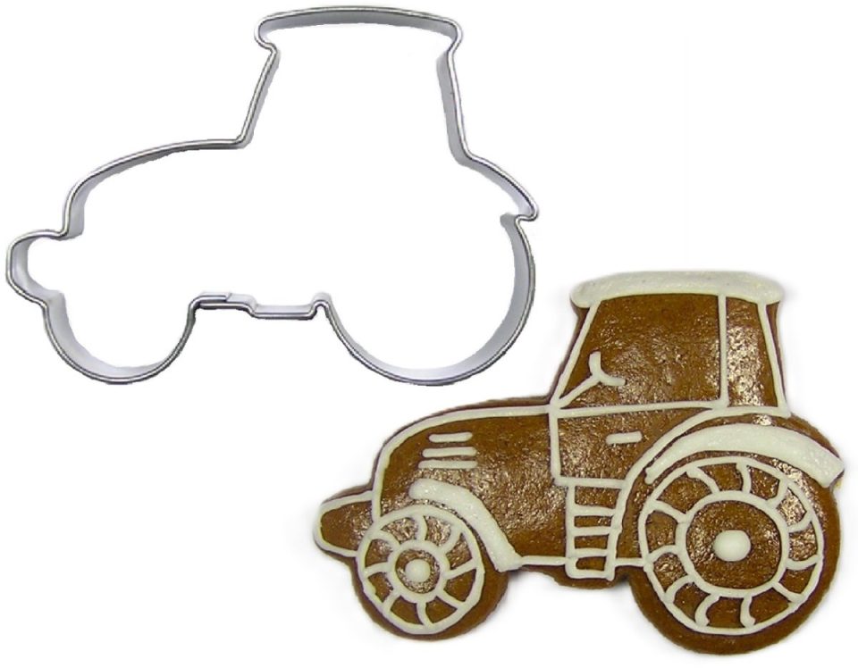 Brand New Cake uitsteekvorm Tractor RVS 7 cm