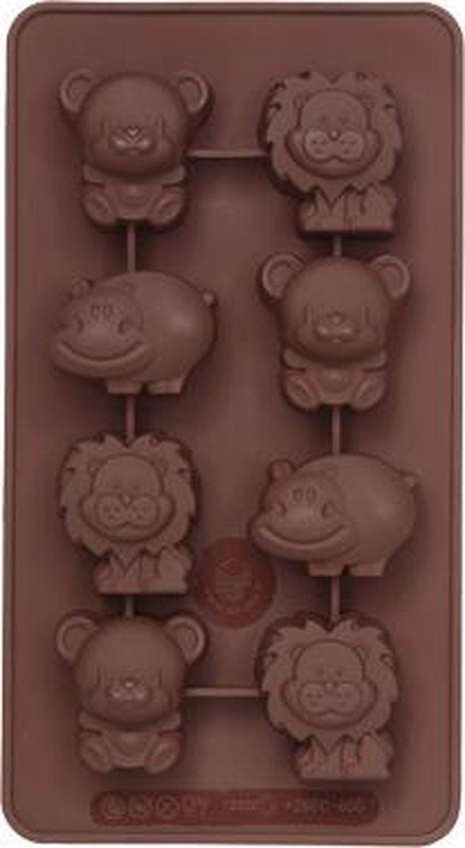 Sif chocoladevorm Chocoflex siliconen Dieren Bruin
