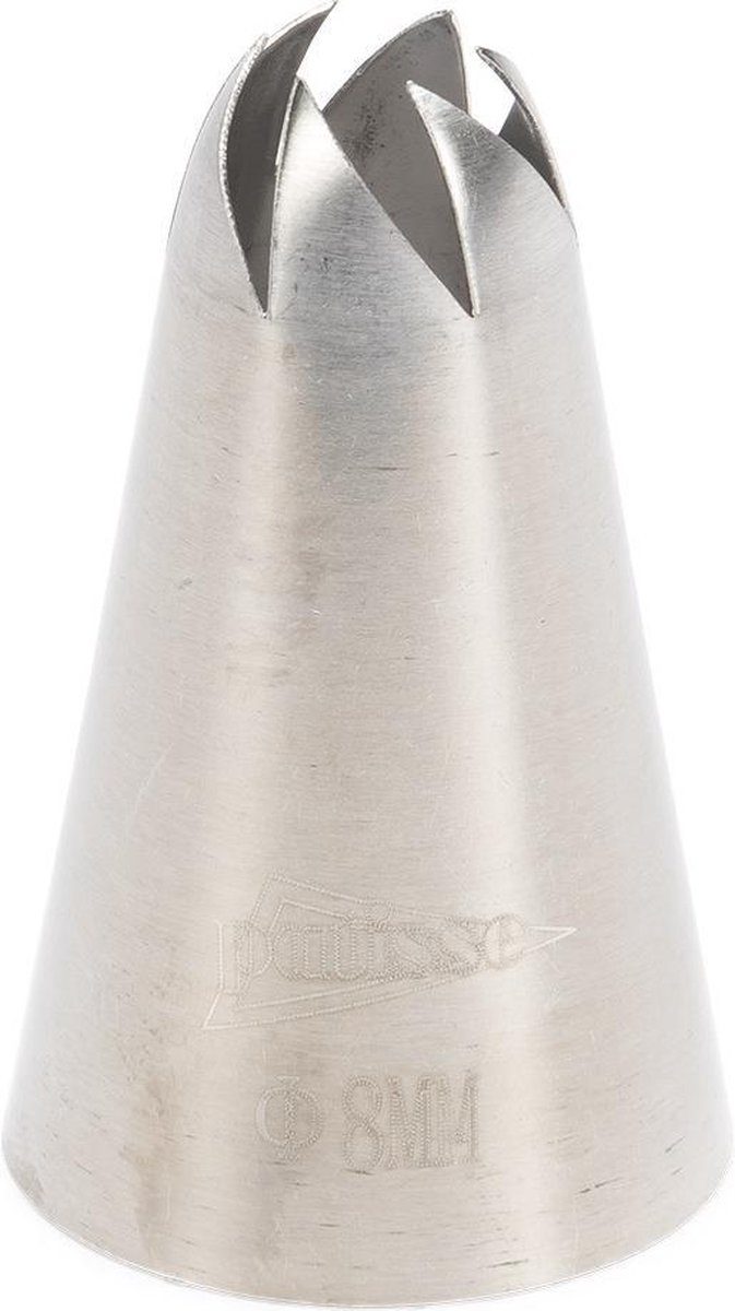 Patisse spuitmondje rvs roos 8 mm