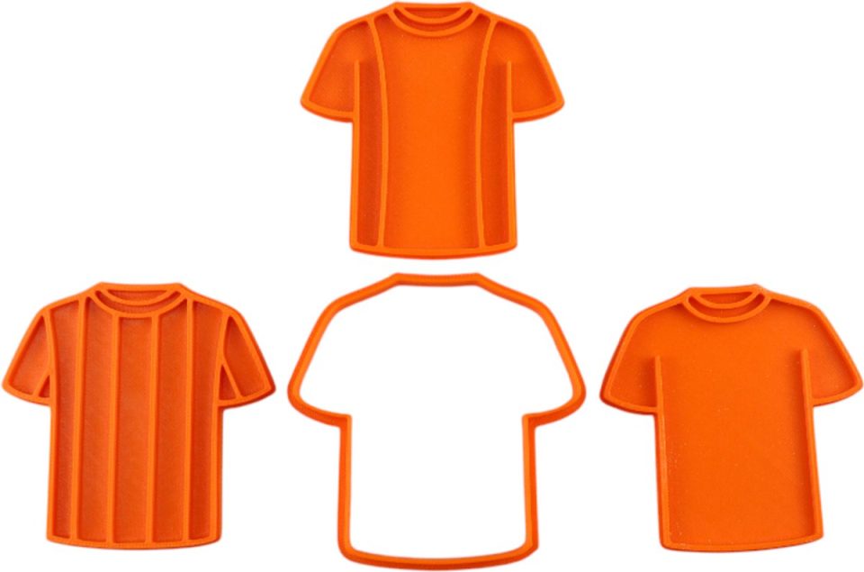 Ardran & Tookar uitsteekvormpjes voetbal Koekjes Uitstekers stempel voor deeg fondant klei Cookie Cutter WK & EK Shirt set