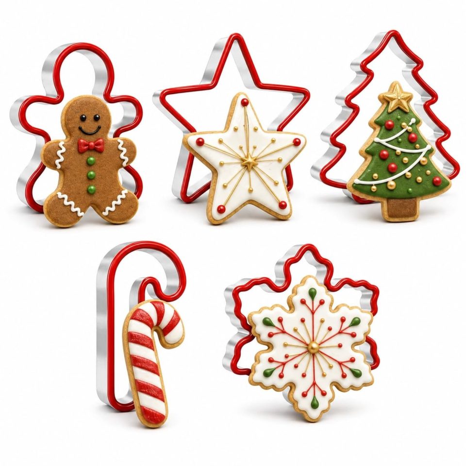 Famanu Kerst koekjesvormen set van roestvrij staal