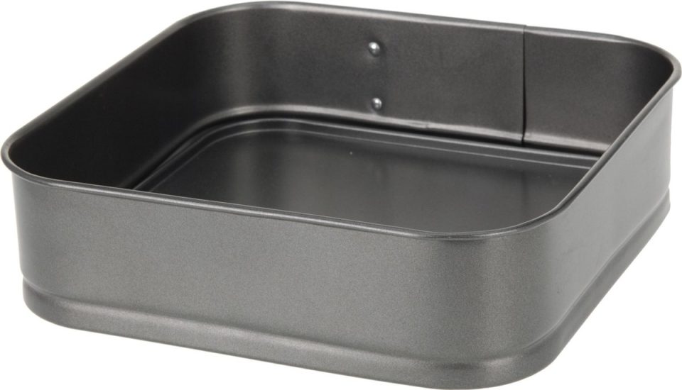 DoaBuy springvorm vierkant antraciet 24 x 24 x 6,5 cm