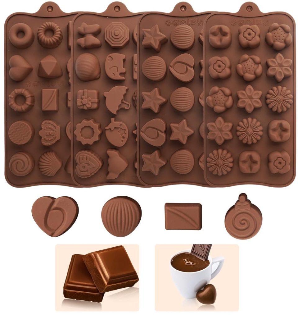 Duraxl chocolade vorm Siliconen 21 x 10,3 cm (4 stuks)