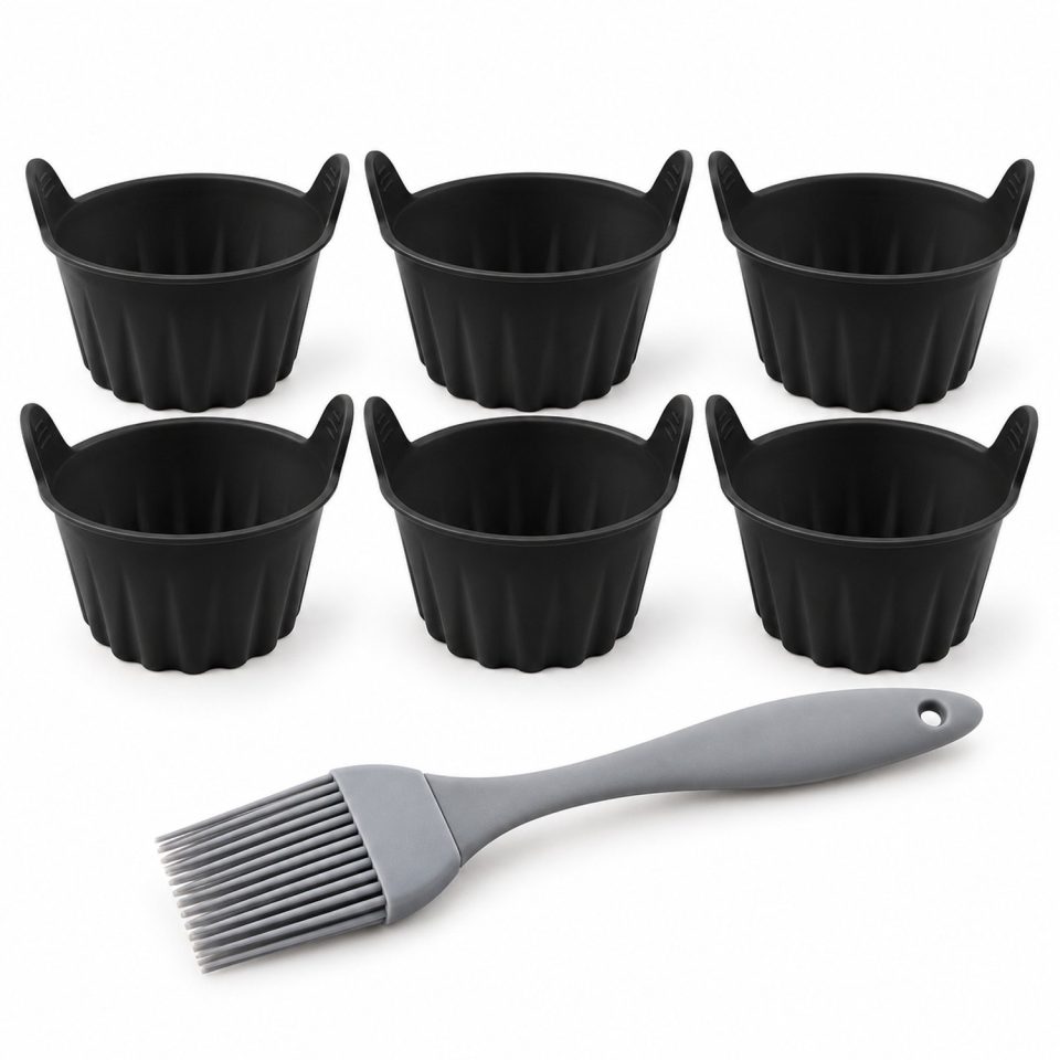 Bobypet Airfryer accessoires Set van 6 Zwart