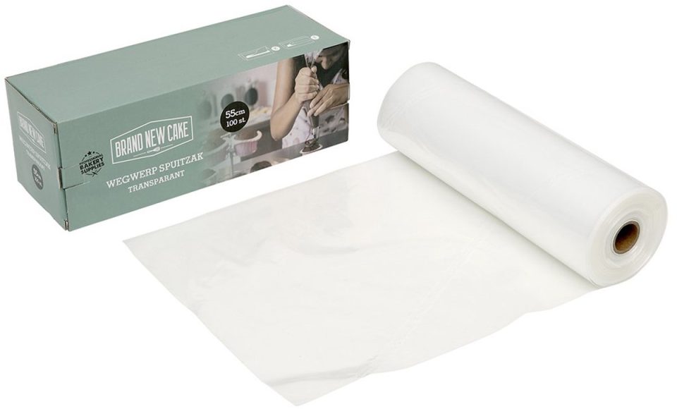 Brand New Cake spuitzak Wegwerp Transparant 55 cm (100 stuks)