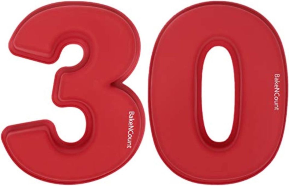 BakeNCount bakvorm Nummers Nummer 30 26 x 21 x 5 cm