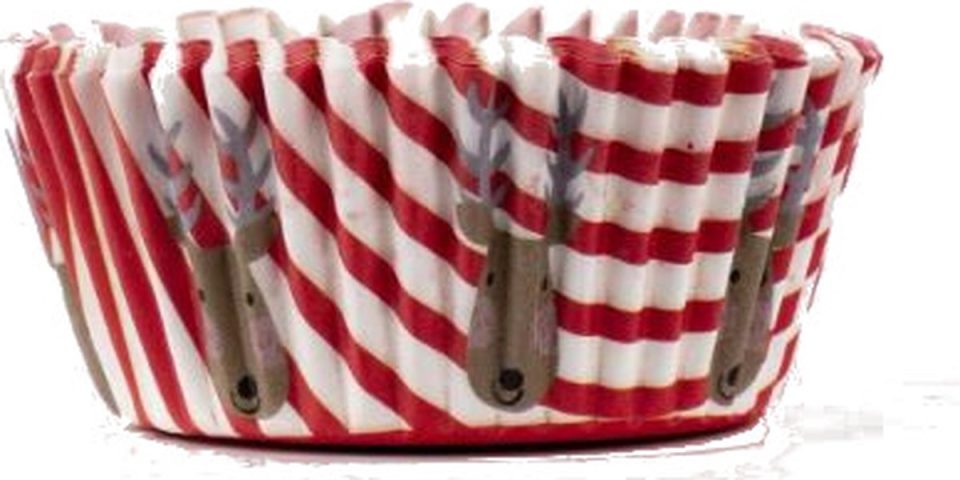 Jealie Muffin Cupcake Bakvormen Papieren Bak Vormpjes Rood Bruin Wit (100 stuks)