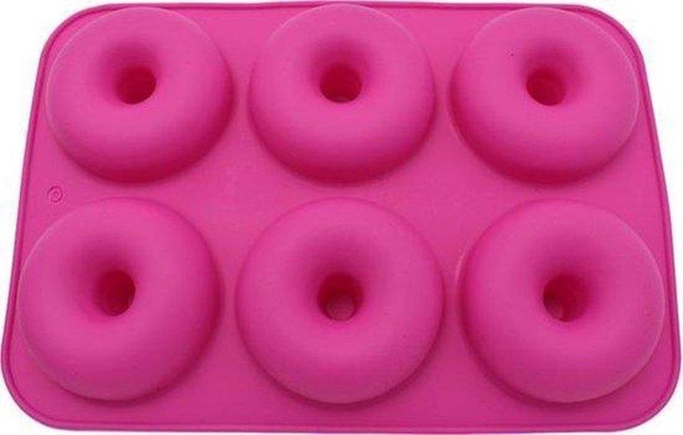 BukkitBow bakvorm Siliconen Donut / Mal Zelf donuts maken Roze