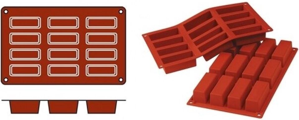 Silikomart bakmat Cakes (Cap. SiliconFlex 070063 (12 stuks)
