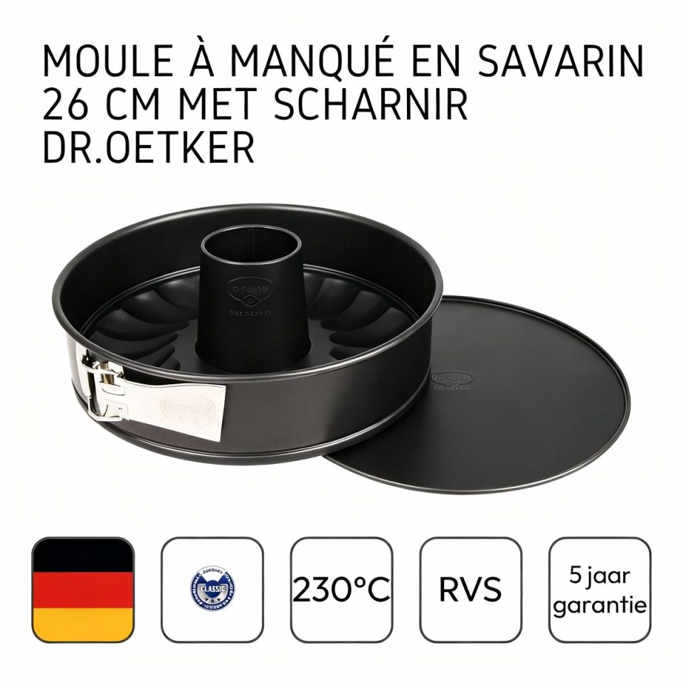 Dr. Oetker springvorm 'Tradition' Met 2 bodems 26 cm