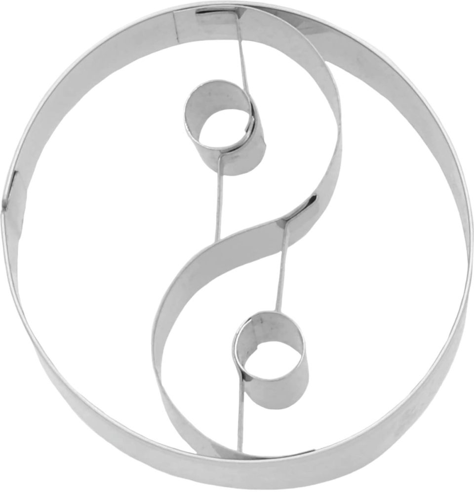 Birkmann, Ying Yang koekjesvorm zilver 6 cm
