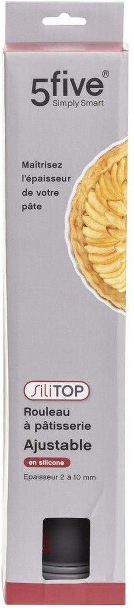 Secret de Gourmet deegroller voor gebak Verstelbaar Siliconen (33,3 7 x 7 cm