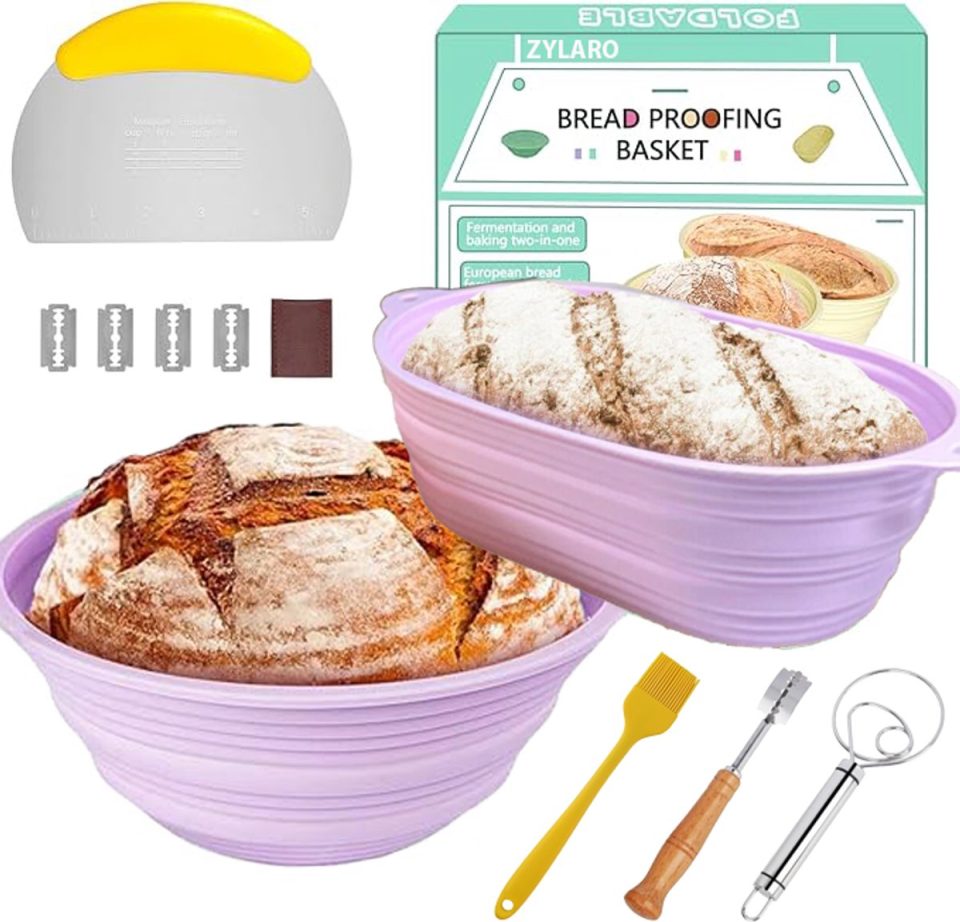Zylaro Siliconen Rijsmandje Broodbakken set Ø Ø 26 cm 25 cm