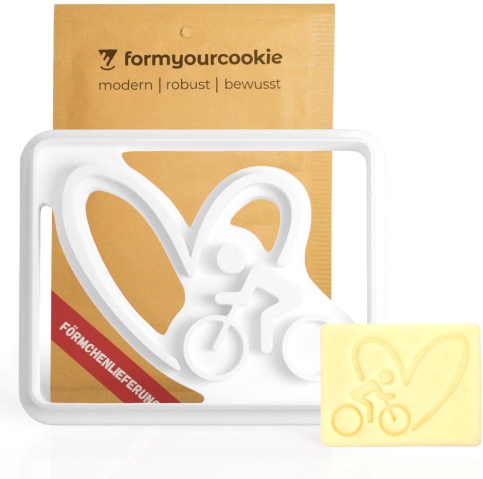 formyourcookie Koekjesvormpjes in de vorm van een racefiets